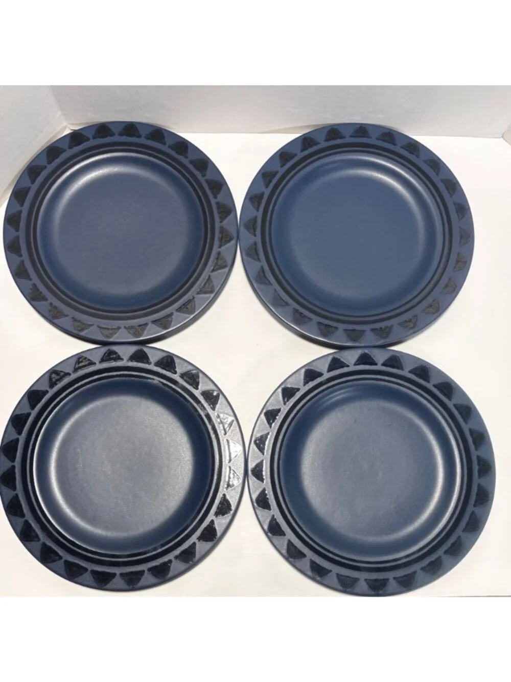 Pfaltzgraff Morning Light Stoneware Dinner Plates Set Of 4 VTG 90s Made In USA